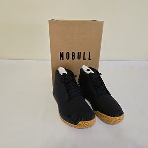 Nobull SF Court Trainer Mid Mens Size 7.5 Womens Size 9 Black Gum Brand New